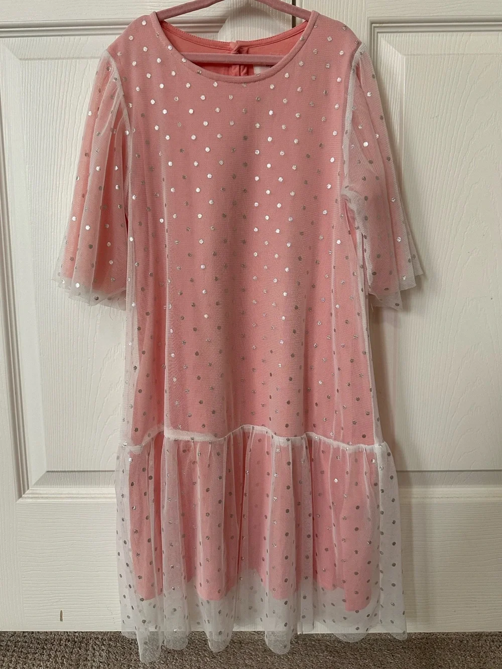 H&M - Foil Print Tulle Dress